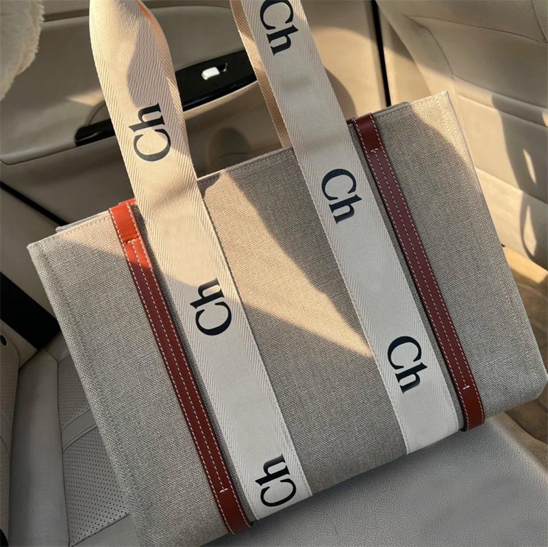 

Designer bag with letters woody woman elegant tote bag fashion removable strap sacoche business card cosmetics small items handbag canvas XB039 B23, 1#