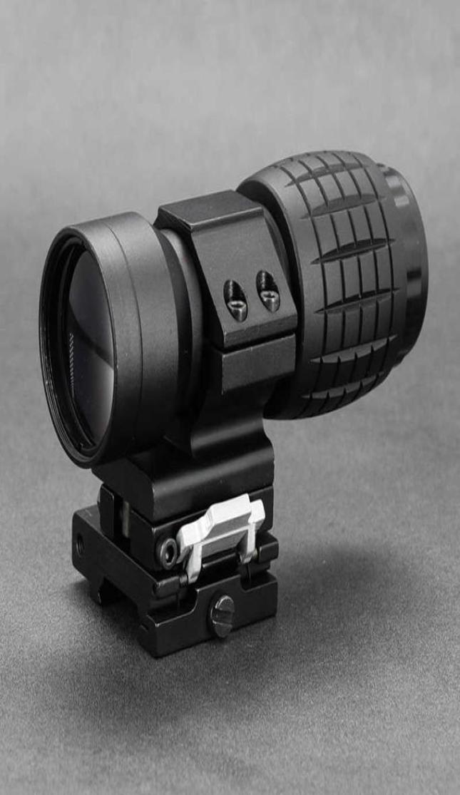 

Tactical 3x 5x Magnifier Lens Scope With Quick Release Side Flip Picatinny Rail Mount Base For AR AK Hunting Shooting Airsoft2099019