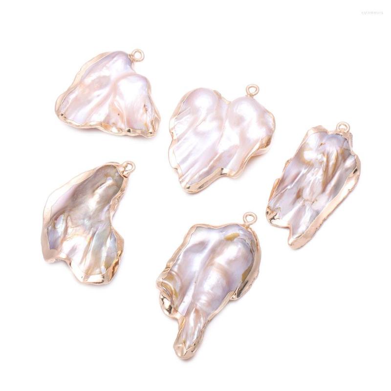 

Pendant Necklaces Natural Mother Of Pearl Shell Irregular Seashells Charms For Jewelry Making DIY Necklace Accessories Gift 30x35-30x40mm