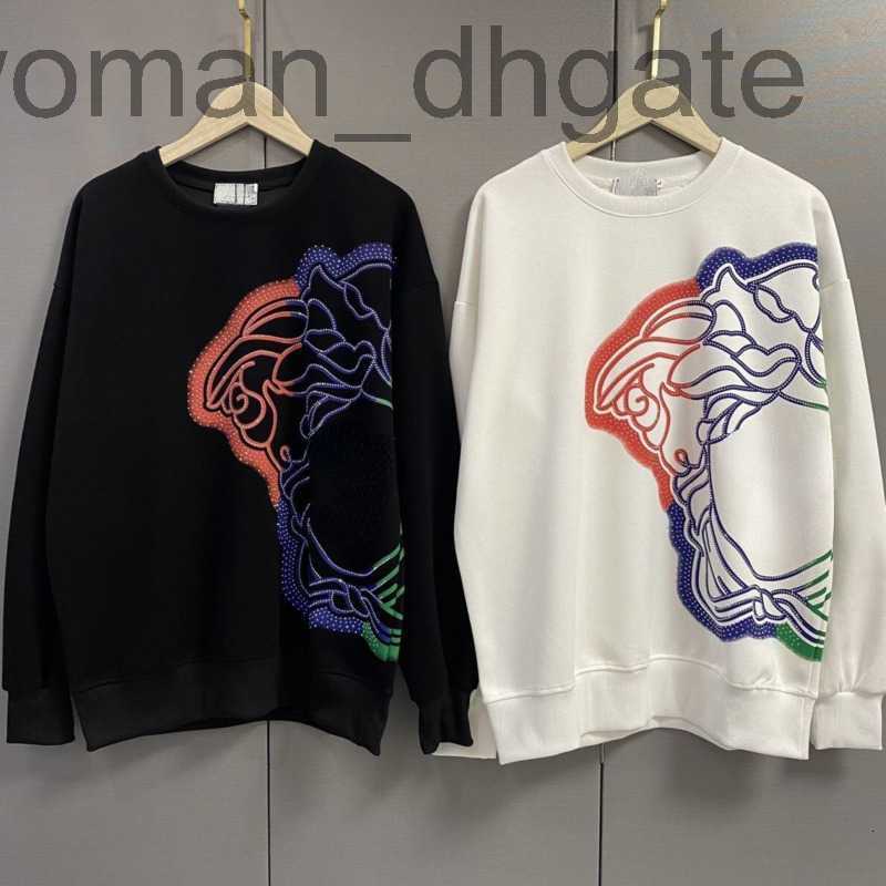 

Men's Hoodies & Sweatshirts DesignerVers designer hoodie mens sweatshirt Medusa pullover sweater men women Hip Hop Long Sleeve tshirt Loose casual sweat shirt RSWD, White