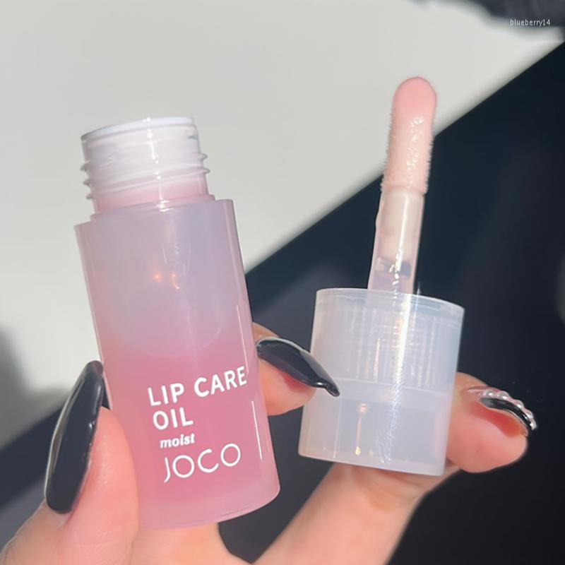 

Lip Gloss Transparent Oil Glass Fragrance Non-sticky Moisturizes Tint Plumper Care Serum Primer Big Brush Head, 04 oat milk