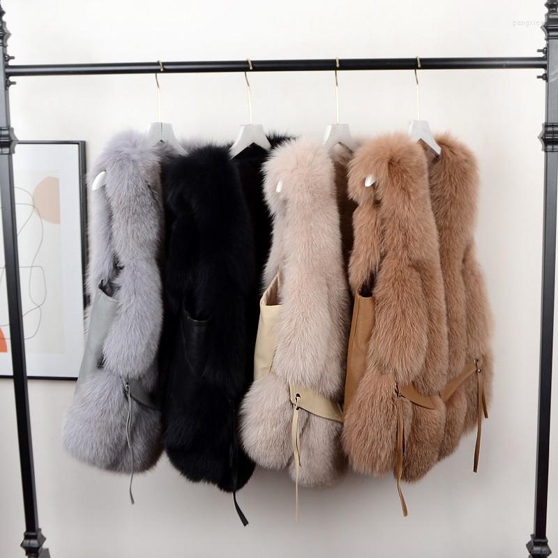 

Women's Vests Women's Winter Fur Vest Coat Sheepskin Sleeveless Jacket VF82, Ve03