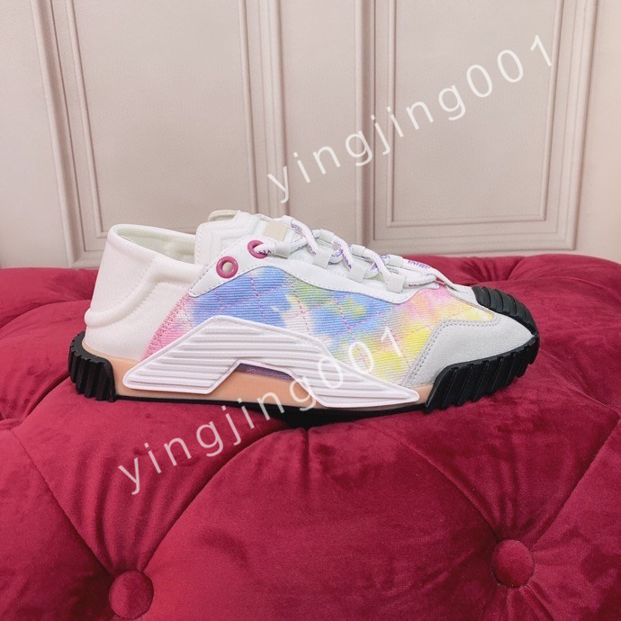 

Luxury Fashion Men Shoe Designer Women Leather Lace Up Platform Sneakers White Black mens womens Casual Shoes, 04