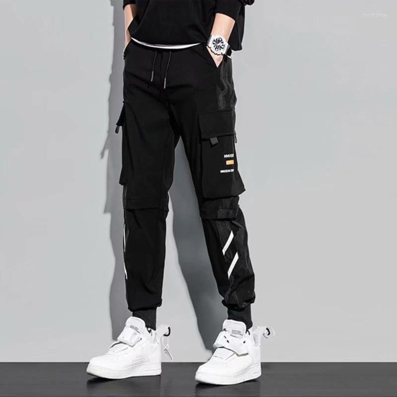

Men's Pants Cargo Men Drawstring Male Slim Fit Casual Pant Streetwear Men's Clothing Tracksuit Harajuku Sportswear 2023, Black