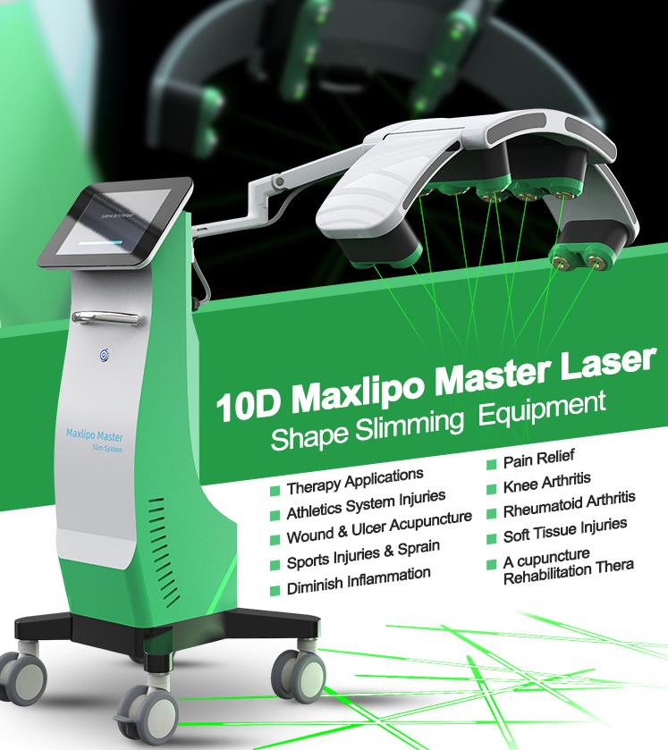 

10D liposonic Laser Fat Burning Slimming machine fat reduction Diode Laser boby shape deivce fat loss Therapy For Pain Wound Healing Equipment
