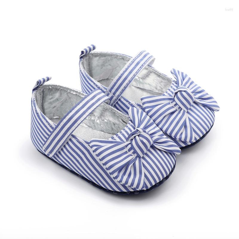 

Athletic Shoes 2023 Baby Girls Bowknot Soft Bottom Non-slip Toddler Infant Kids Crib Footwear Prewalkers, Blue