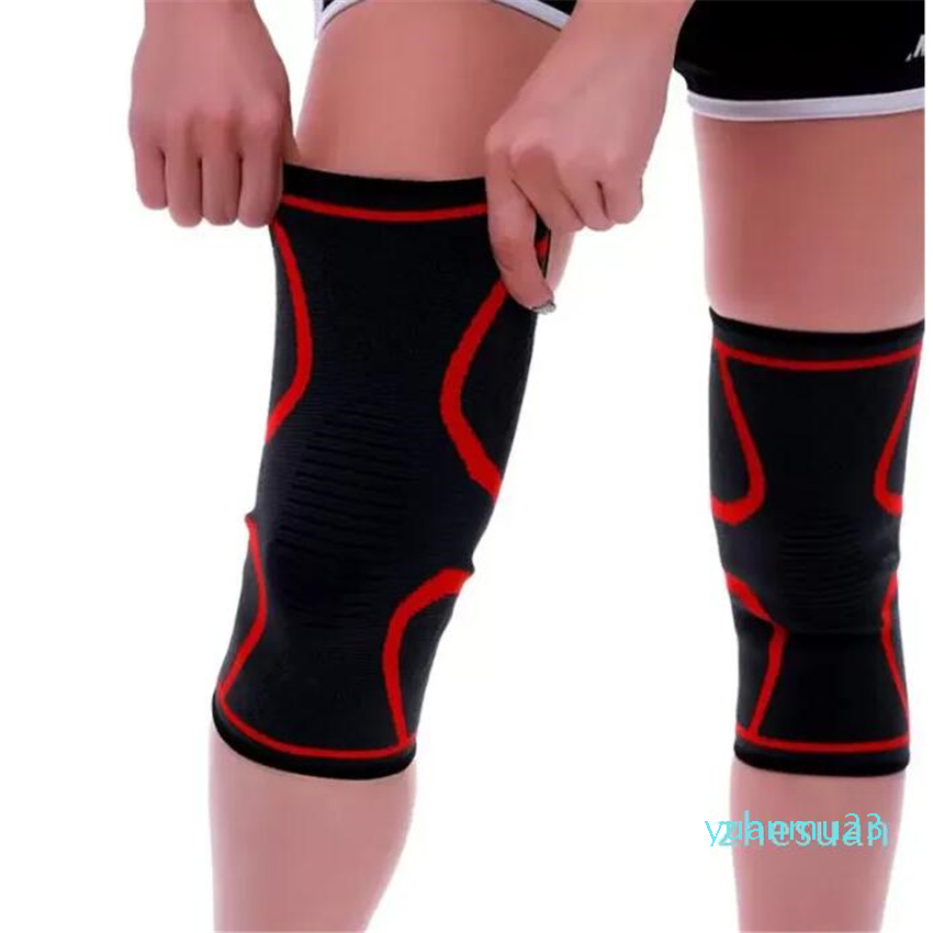 

Elbow Knee Pads Fitness Running Cycling Support Braces Elastic Nylon Sport Compression Pad Sleeve 22 Basketball Volleyball, Red