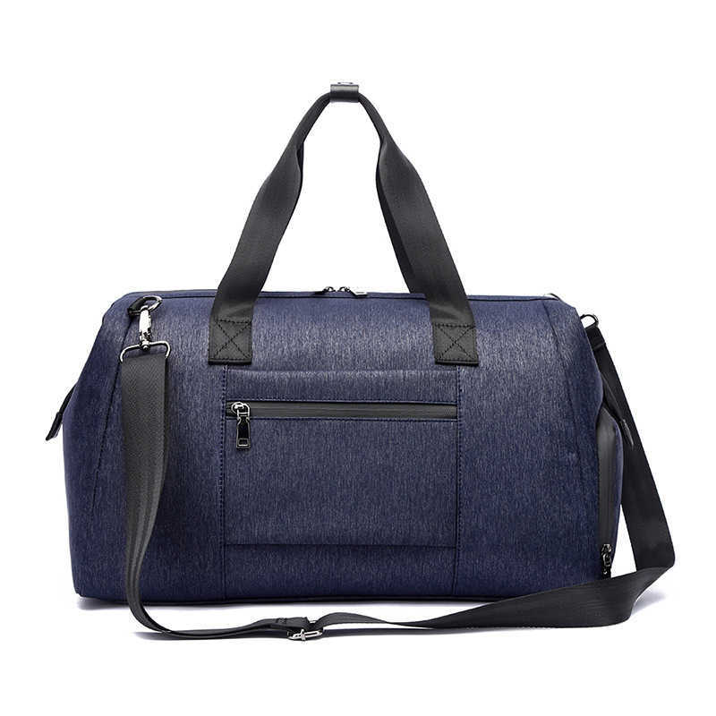 

Waterproof portable shoulder bag, dry and wet separation fitness bag, large capacity luggage bag with shoe compartment, portable trolley bag 230420, Gray