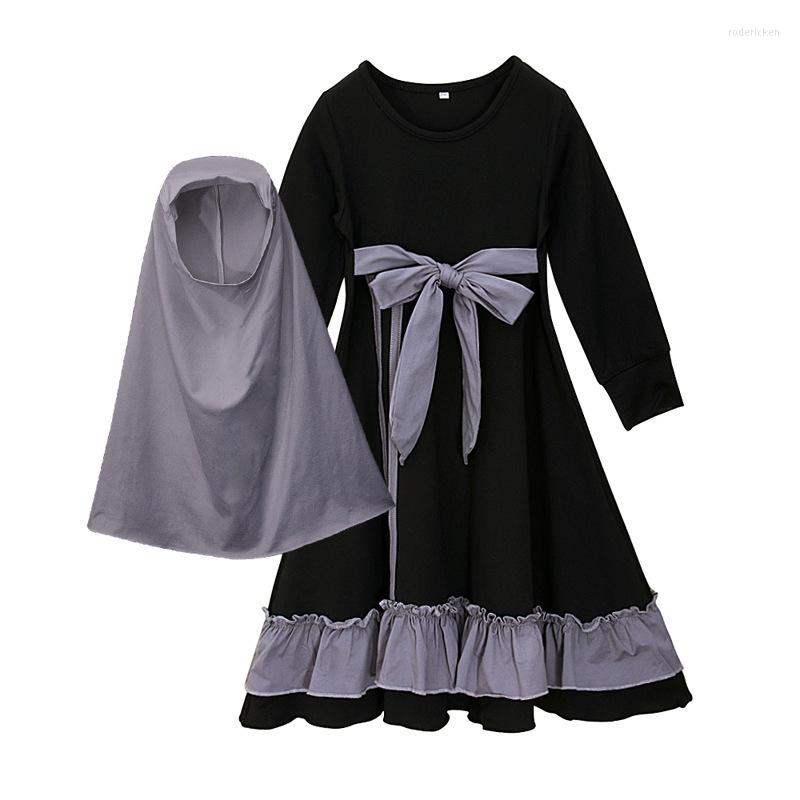 

Ethnic Clothing Girls Princess Dress Kids Abaya Hijab Khimar Jilbab Islamic Children Prayer Gown Kaftan Ramadan Caftan Burqa