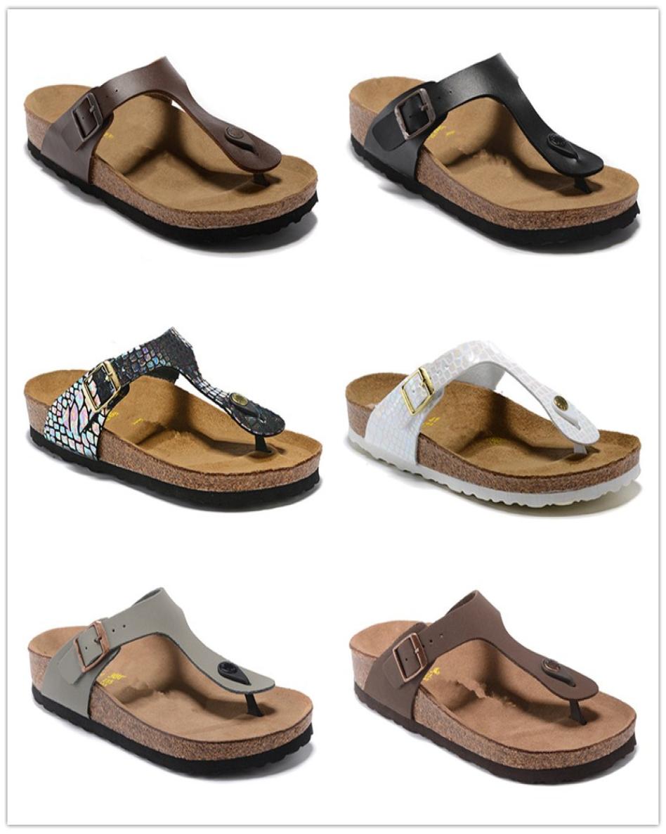 

Gizeh Cork slippers Man and woman Open Toe Beach Sandals Summer Flip Flops Genuine Leather Flats slippers US 3151721733, Deep purple