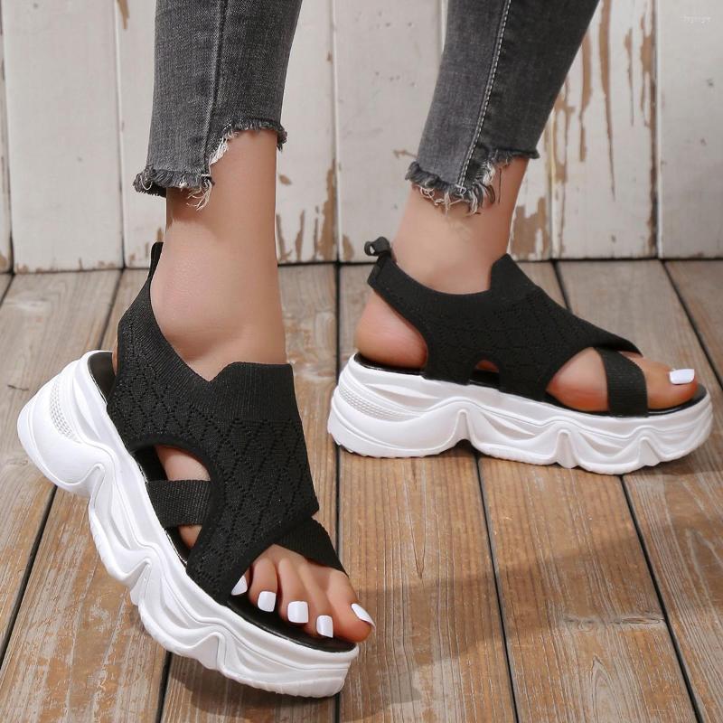 

Sandals Rome Women Mesh Hollow Shoes 2023 Summer Sport Plus Size 35-42 Med, Beige
