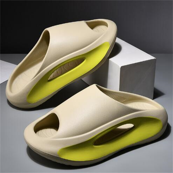 

New Summer Sneaker Slippers For Women Men Thick Bottom Platform Slides Soft EVA Hollow Unisex Sports Sandals Casual Beach Shoes GC2053, Khaki