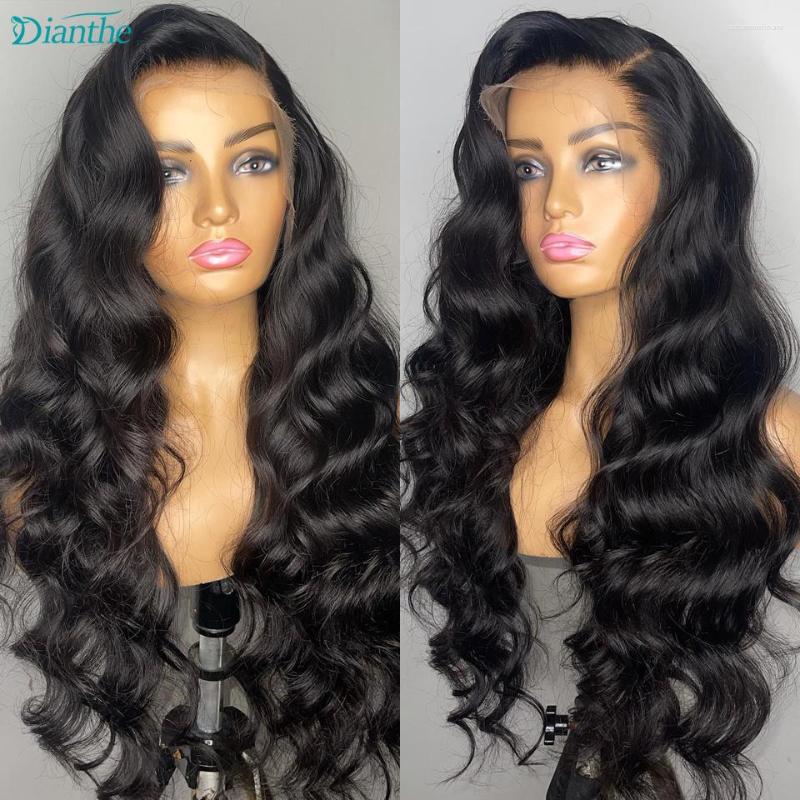 

Body Wave Lace Front Wig 13x6 Brazilian Human Hair Wigs For Women 180 Density 13x4 Frontal Dianthe, 13x4 lace front wig