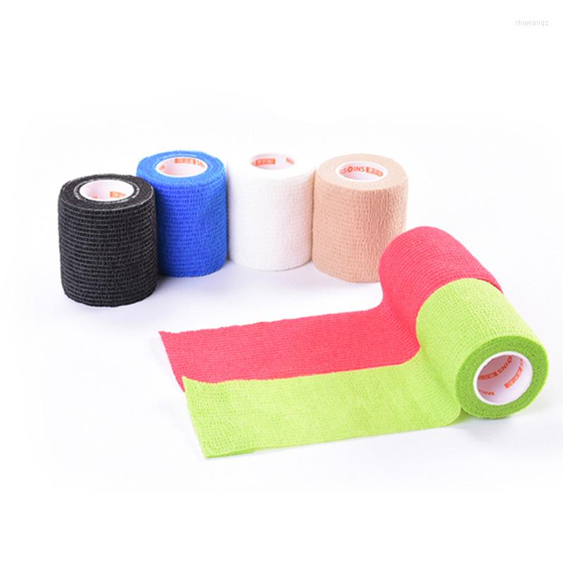 

Knee Pads 5cm Colorful Sport Self Adhesive Elastic Bandage Wrap Tape Elastoplast For Support Finger Ankle Palm Shoulder, Green