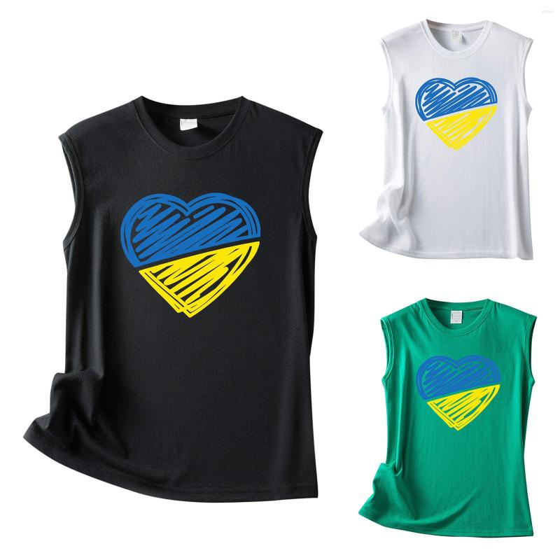 

Women' Tanks Women Ukraine Flag Prints Tops O Neck Vest 3d Printed Sleeveless Shirt Female Summer Beach Clothes Debardeur Femme, Black