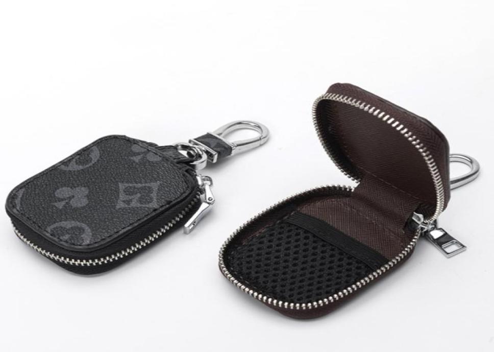 

Car Key Case Male PU Leather Keys Holder Women Smart Housekeeper Zipper Keychain Case Car Key Pouch Bag Car Key Wallet3646506, Brown