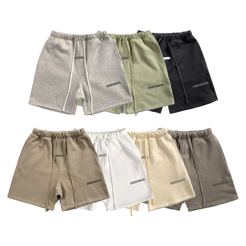 

2023 Mens Womens ESS Unisex Shorts Clothing Apparel Cotton Sports Fashion Short Designer Street Style Tide Knee Length shorts essentials