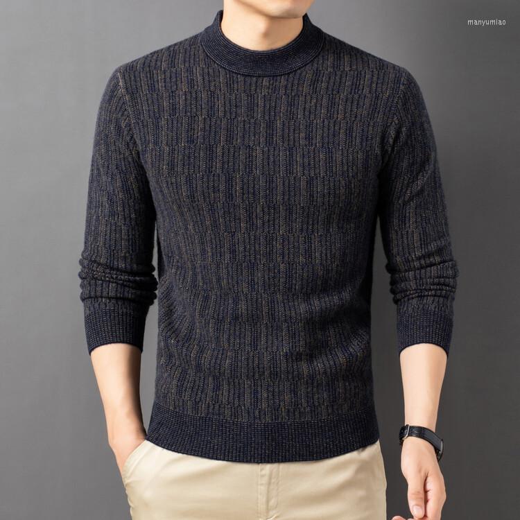 

Men' Sweaters 2023 Autumn Winter Wool Knitted Pullovers, Black