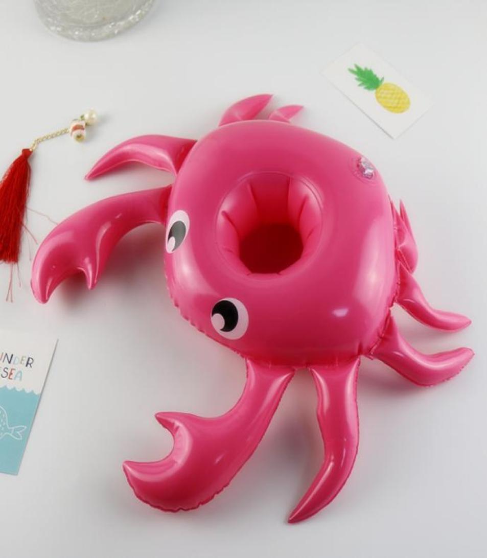 

Cartoon Crab Design Inflation Cup Seat Pool Floating Cute Drinks Holder Lovely Mini Saucer For Swimming Pool Decoration New Arriva5439946
