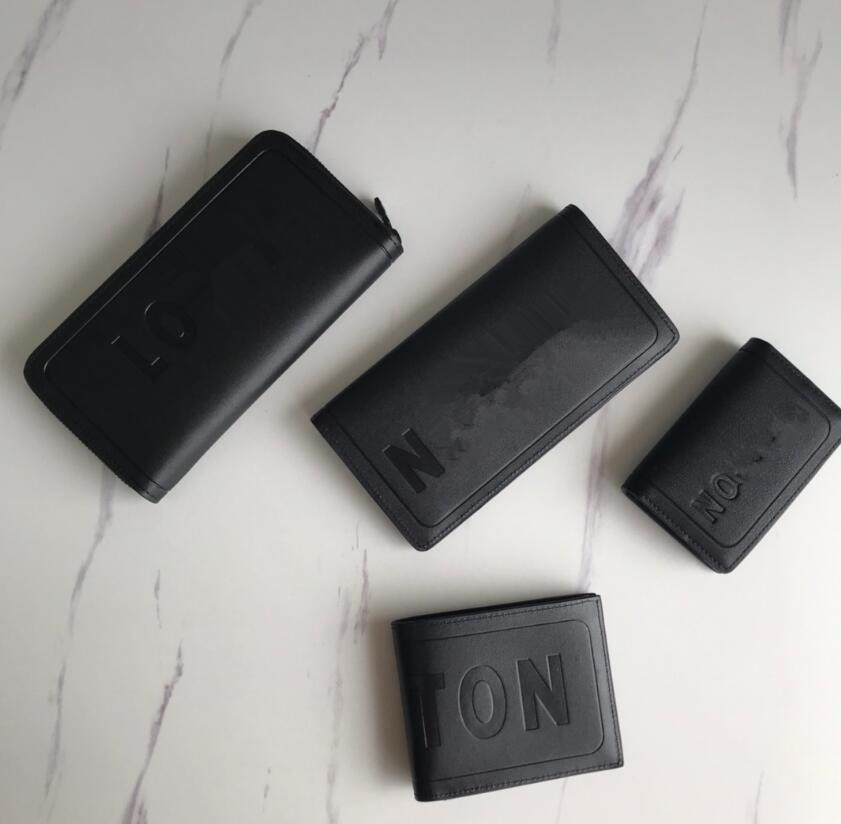 

Limited Edition Large Letter Unisex Wallet Famous Designer Multi Card Long Wallet Embossed Letter Men's Suit Clip Wallet Women Card Holders Coin Purses Pocket M66540, Black