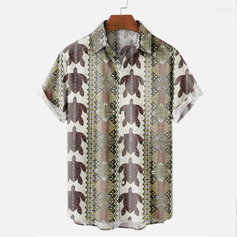 

Men' Casual Shirts Men' Shirt Floral Graphic Prints Turndown Short Sleeves Button-Down Print Clothing Apparel Tropical Fashion Boho, Black