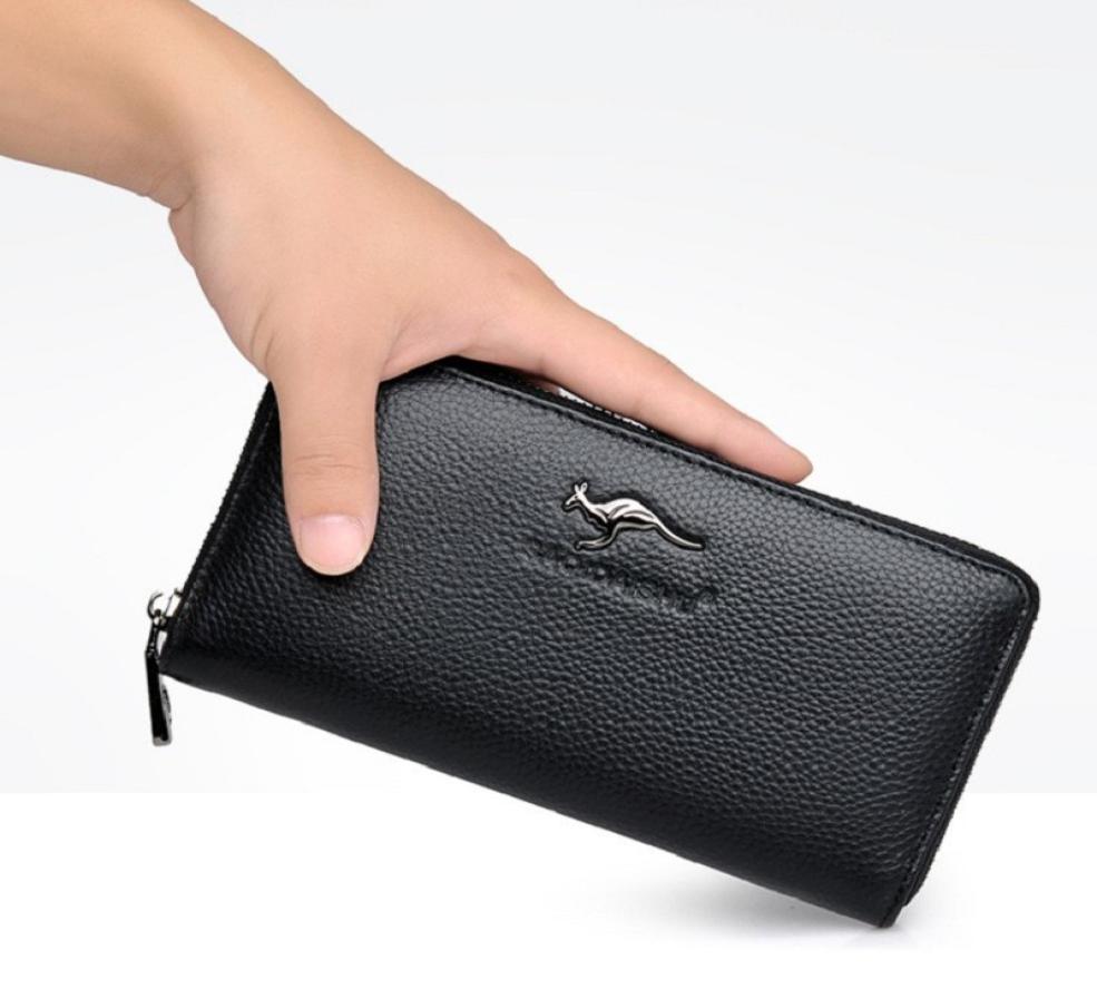 

Wallets for Men Long PU Handbag Billfold Purse Mobile Card Bags Organizer Wallet Moneybag Male Clutch Purse6499883, Black