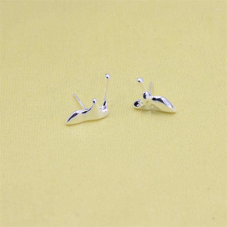 

Stud Earrings ZFSILVER 925 Sterling Silver For Women Asymmetric Irregular Lava Drops Jewelry Wedding Accessories Gifts Girls
