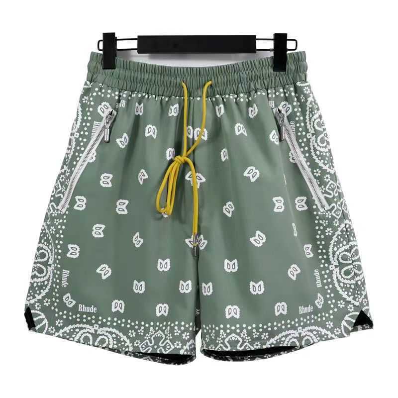 

23ss Designer Men Rh Limited Rhude Shorts Summer Swim Short Knee Length Hip Hop High Street Sports Training Beach Pants Mens Elastic445, Ivory