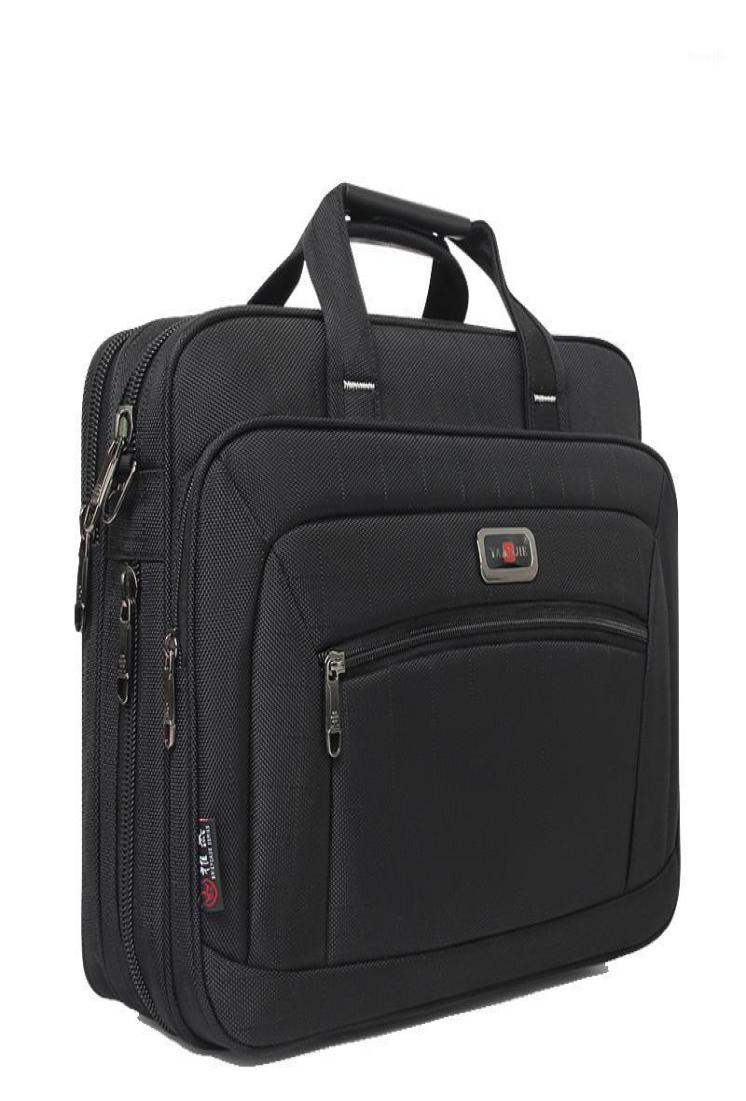 

Men Oxford Fabric Waterproof Business Briefcase Black Laptop Notebook Case Large Capacity Men Bag Document Bag14482057, Clear