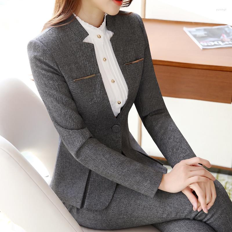 

Women's Two Piece Pants Women's Suits Suit Fashion Temperament High-end Jewelry El Front Desk Business White-collar Overalls