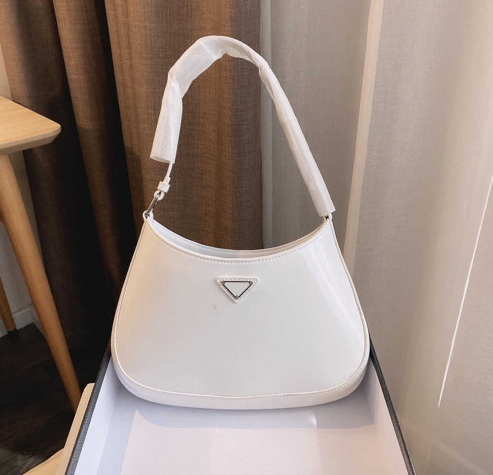 

CLEOs Women Designers Luxurys Shoulder Bags High Quality Leather Classic Brand Underarm Hobo Bags 27cm Fashion Lady 2023 Purses Wholesale, White