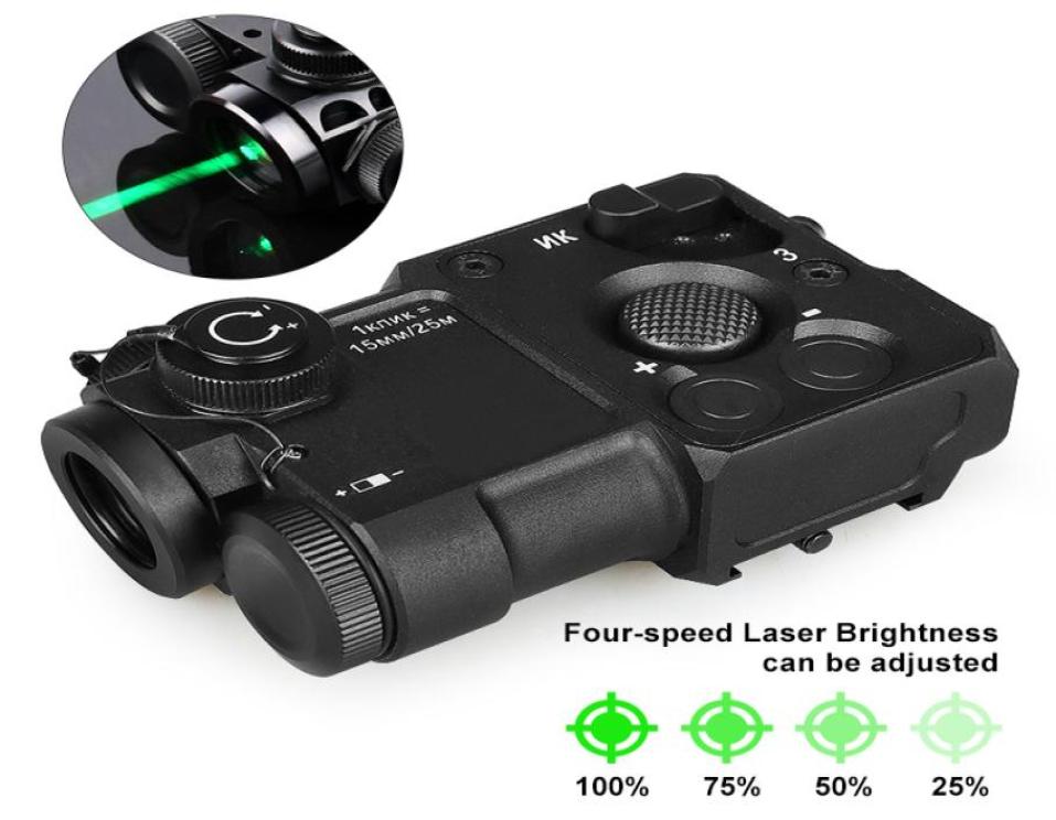 

Hunting Scope PERST4 2022 New Upgrade Aiming Laser PEQ Green IR Laser Airsoft Tactical can reset to zero brightness adjust huntin9142255