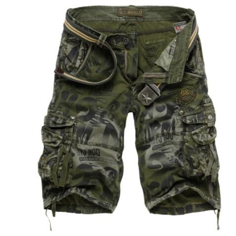 

Men's Shorts Summer Large Size 29-40 Loose Mens Military Cargo Army Camouflage