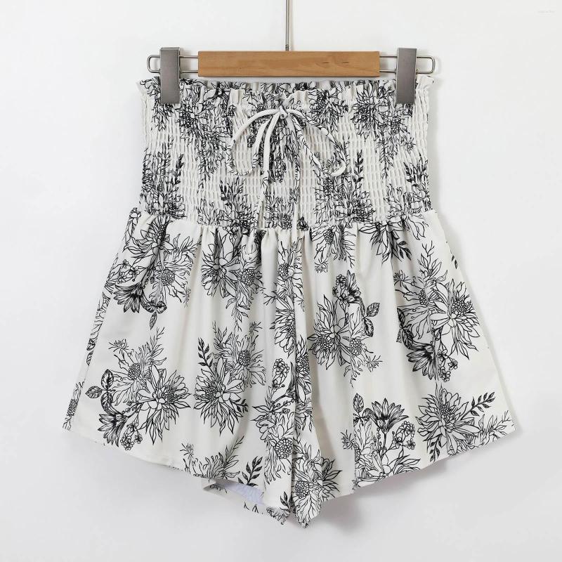 

Active Shorts Womens Printed Lightweight Bow Elastic Waist Bottoms, Blue