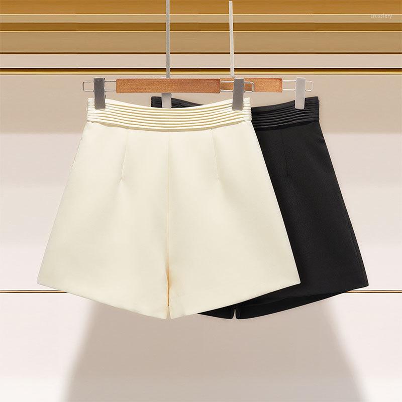 

Women' Shorts Summer Advanced Design Sense Casual Suit Pants, Black