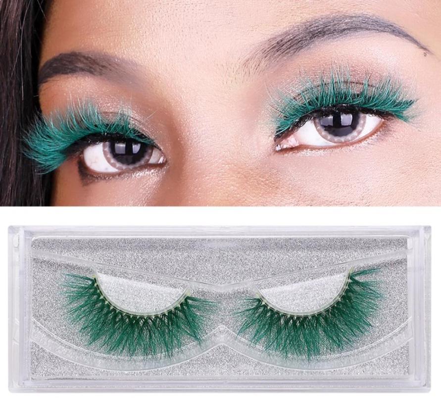 

Colorful 9D Mink Eyelashes Colorful Mink Lashes Eyelash Extension Sexy Dramatic False Eyelashes Fake Eye lashes 12styles5761866