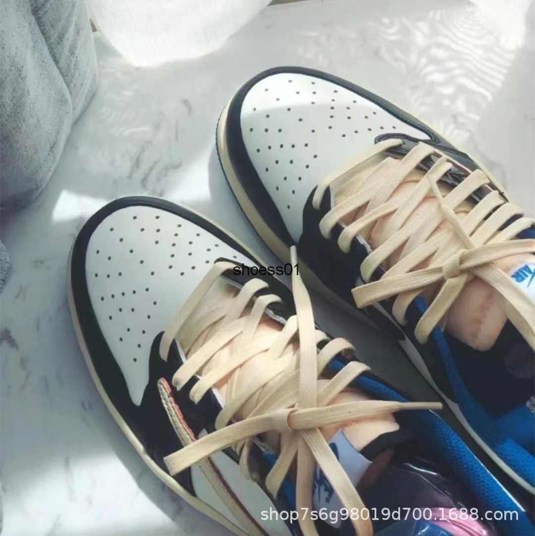 

AJ low cut lightning barb black and white Jumpman 1s shadow gray low black and red toe ice cream Chicago women's shoes, 14