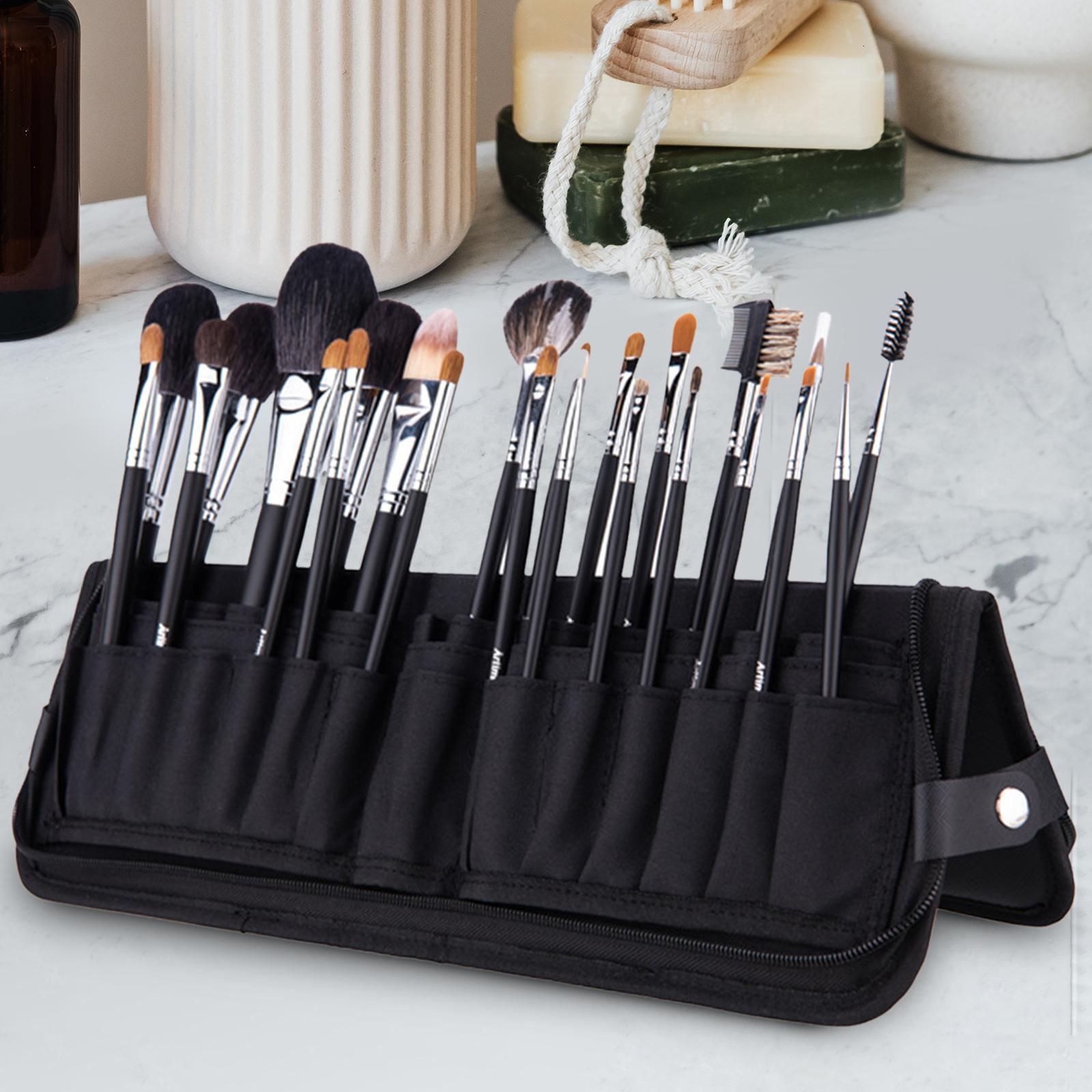 

Cosmetic Bags Cases Professional Makeup Brush Case Carrying Bag Makeup Brushes Organizer Bag for Makeup Artist 230419, Dark grey