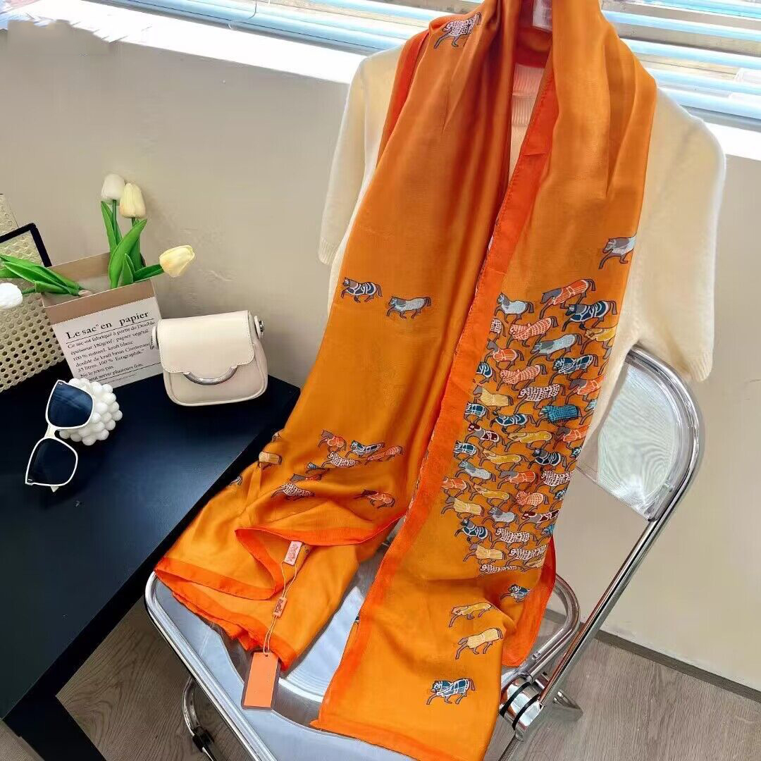 

Spring / summer scarf fashion classic printed scarf ultra-long thin shawl women's soft scarf