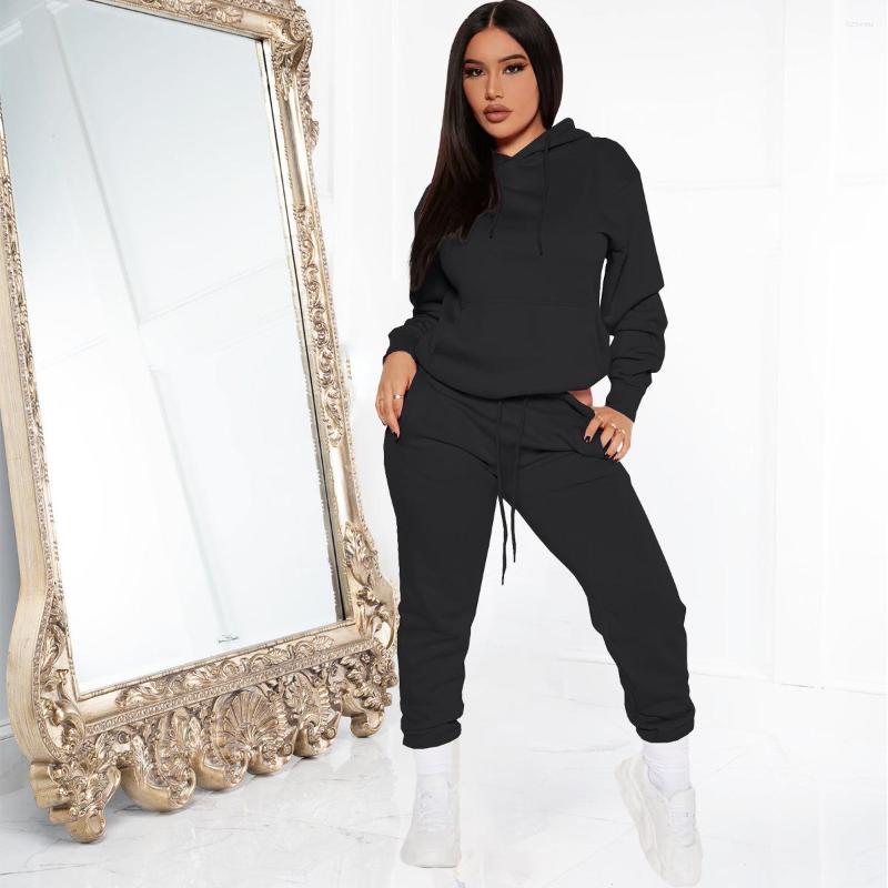 

Women' Two Piece Pants Casual Women 2 Outifts Hooded Shirt Long Sportsuit Tracksuit Matching Set Track Suites For, Burgundy