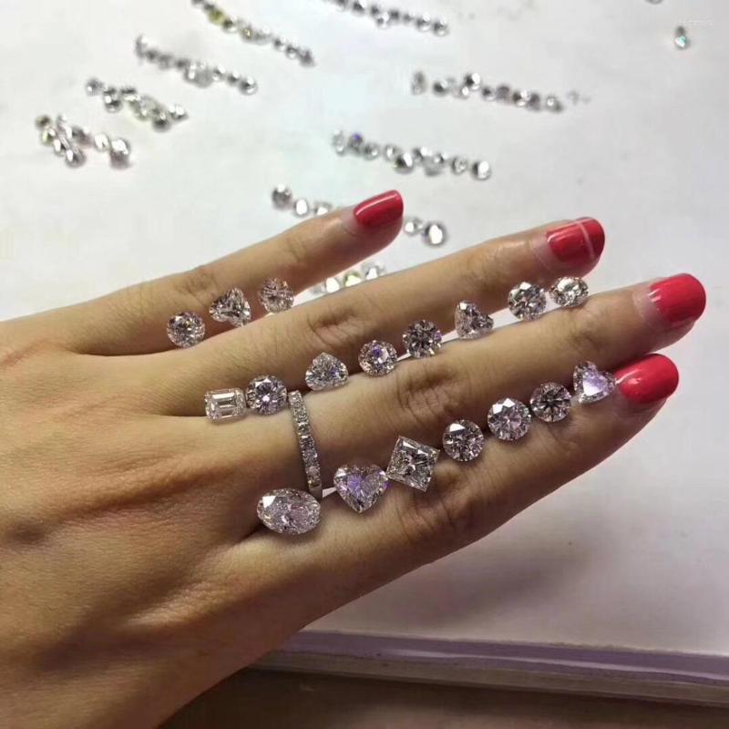 

Loose Diamonds Moissanite Diamond GH Color 8.5mm 2.5ct VVS With Certificate Brilliant Cut For Ring Earring Bracelet