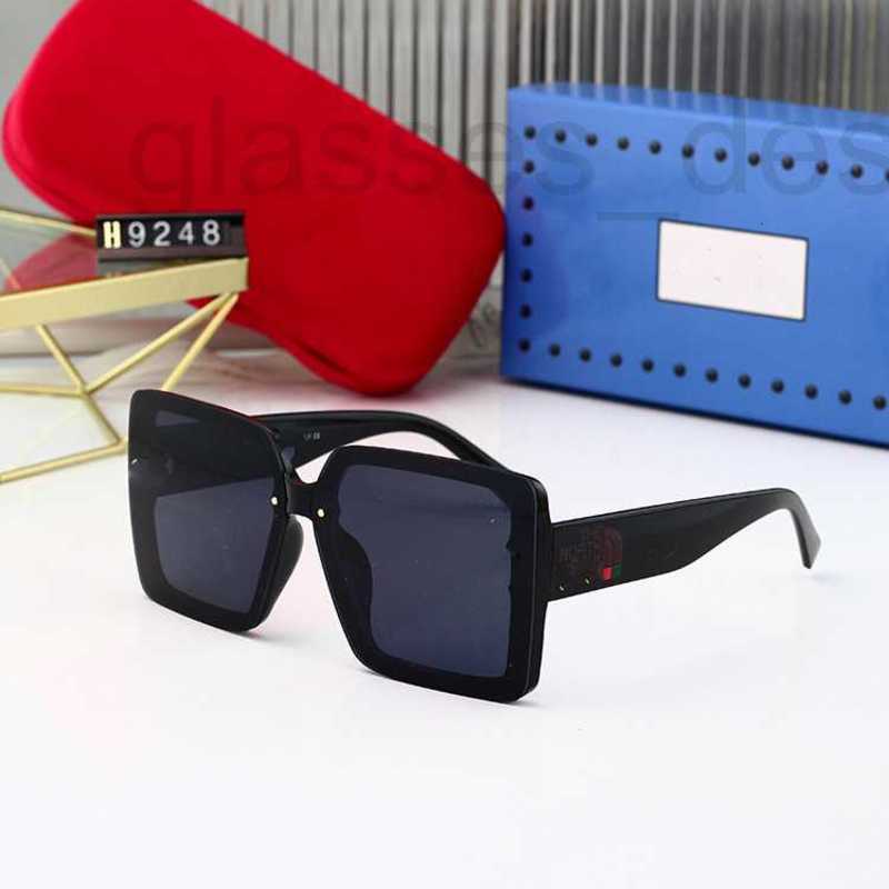 

Sunglasses designer 2023 new large frame sunglasses, fashionable women's high-grade straight 4O27