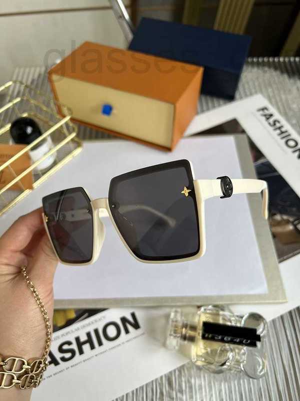 

Sunglasses designer 2023 New Large Frame Women's Korean Fashion Advanced UV Resistant L7CU