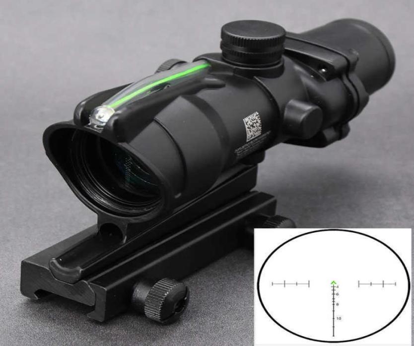 

Tactical Style 4x32 Fiber Prism Rifle Optics Scope 20mm Weaver Picatinny Rail Mount Base Hunting Shooting Airsoft Riflescope2561287