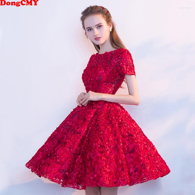 

Party Dresses DongCMY 2023 Arrival Short Plus Size Red Slim Cocktail Vestidos, Picture color