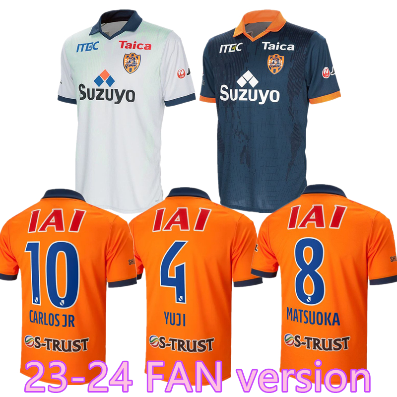 

2023 Shimizu S-Pulse Mens Soccer Jerseys TAKEUCHI SAITO MATSUOKA CARLOS JR NISHIZAWA SHIRASAKI Home Away 3rd 23 24 Football Shirt Adult Short Sleeve Uniform, Black