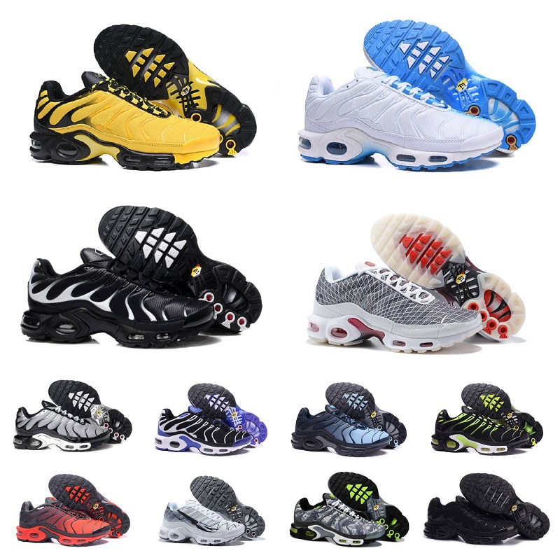 

Mens air plus max Running Shoes Tn Ultra Triple Black White Be True Particle Grey Oreo Midnight Navy Metallic Silver white Volt Chaussures Requin Designer Sneakers, Shoes lace