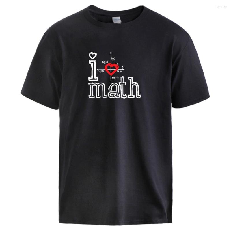 

Men' T Shirts Mans Tshirts I Love Math Simple Funny Print Clothes 2023 Summer Fashion T-shirts Leisure Retro Tee Short Sleeve Tops Men, Wine red 5