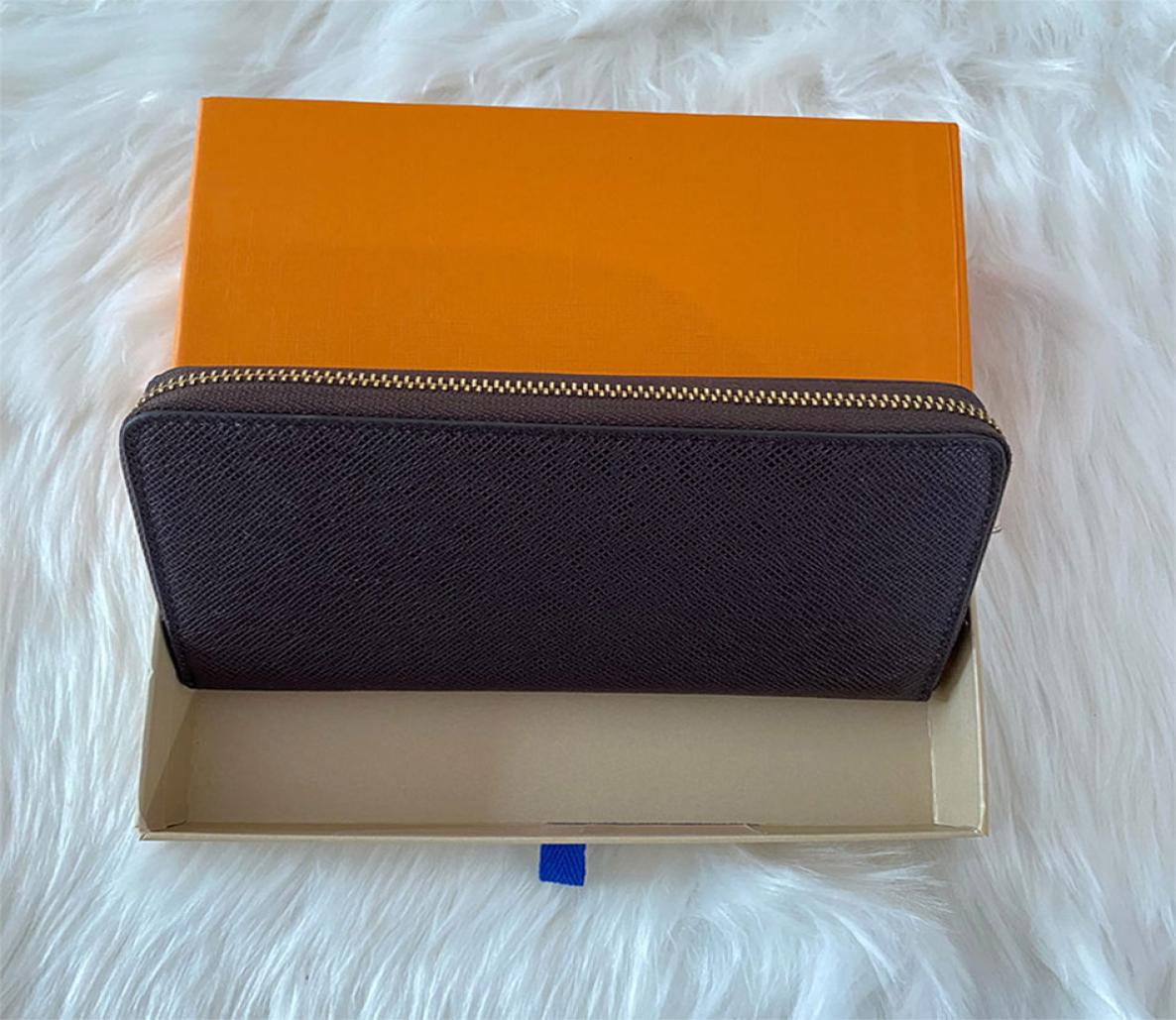 

High Quality Single zipper WALLET the most stylish way to carry around money cards and coins men leather purse card holder long bu9572988, Red