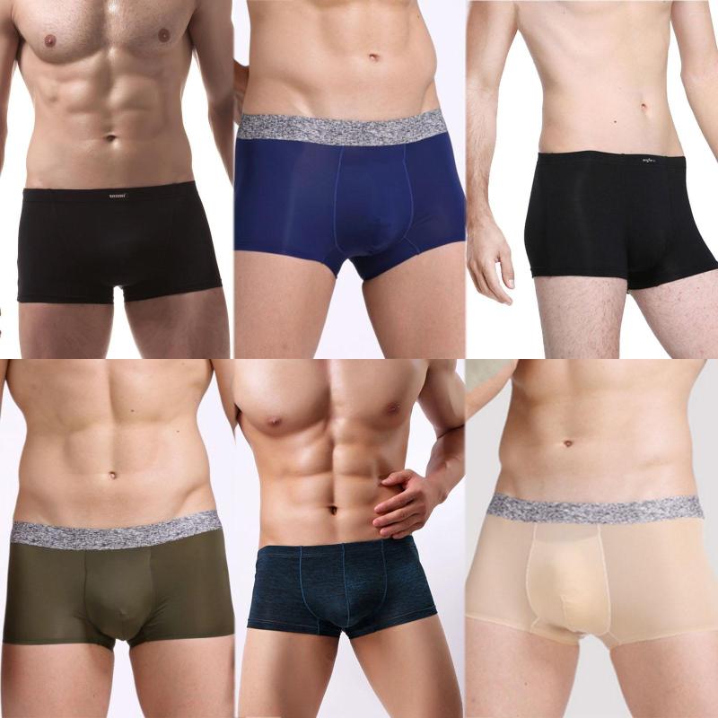 

Underpants Male Sexy Underwear Elastic Boxer Shorts Trunks Boxers Panties Low Waist Hombre Bottoms Super Deal, N045 red